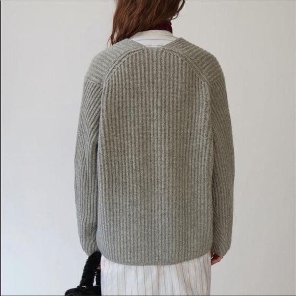 Acne Studios Light Grey Deborah Wool Sweater